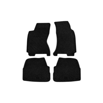 Tappetini Gomma Specifici 4 Pezzi Neri per Skoda Superb 2001-2008