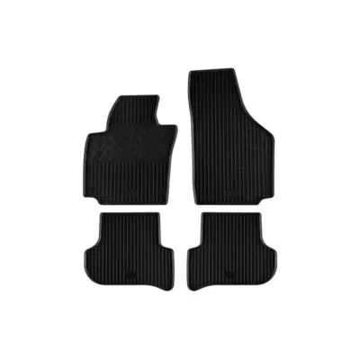 Tappetini Gomma Specifici 4 Pezzi Neri per Skoda Yeti dal 2009