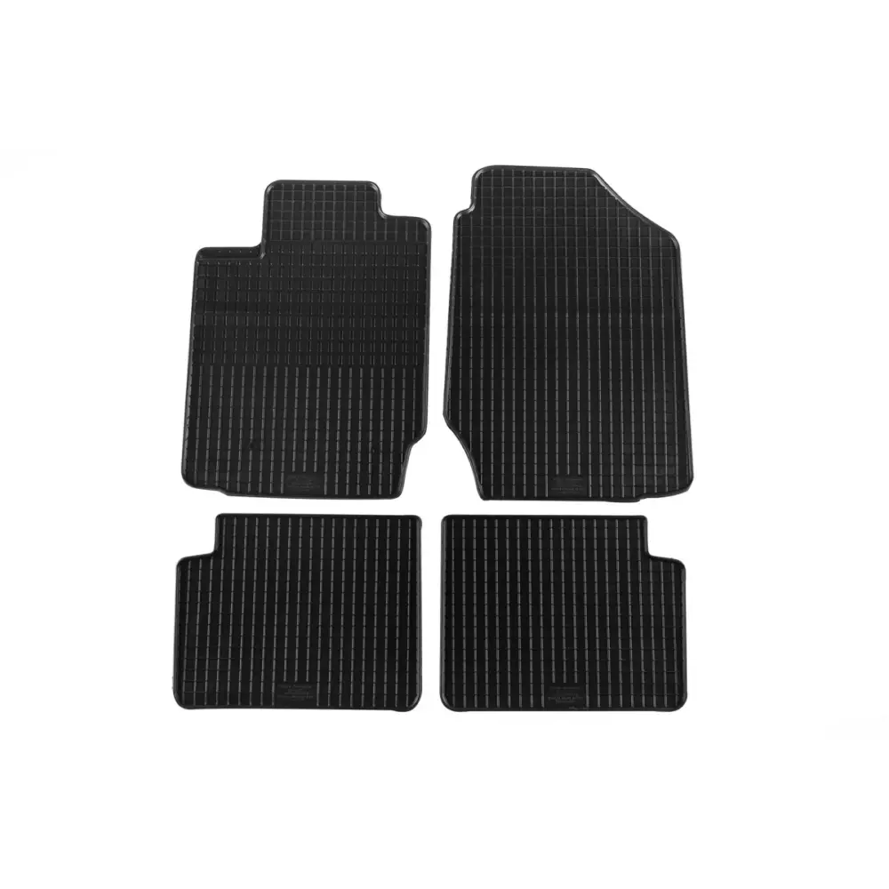 Tappetini Gomma Specifici 4 Pezzi Neri per Toyota Corolla 2002-2007