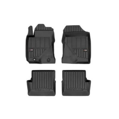 Tappetini Gomma Specifici 4 Pezzi Neri per Toyota Corolla Ix E120 2001-2007
