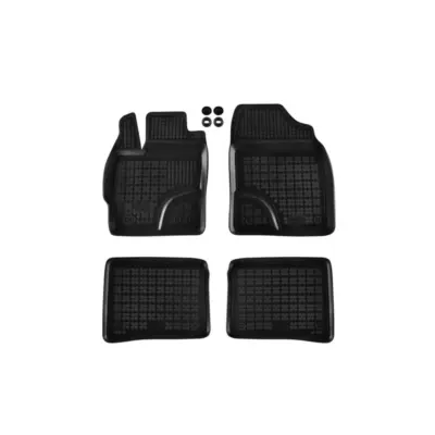 Tappetini Gomma Specifici 4 Pezzi Neri per Toyota Prius 2009-2015