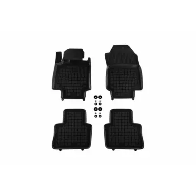 Tappetini Gomma Specifici 4 Pezzi Neri per Toyota RAV4 4X4 dal 2018 Cambio