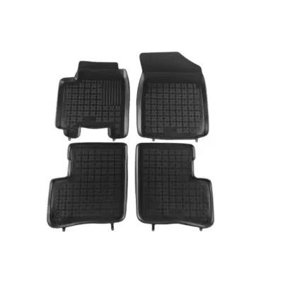 Tappetini Gomma Specifici 4 Pezzi Neri per Toyota Yaris 1998-2005 5 Porte