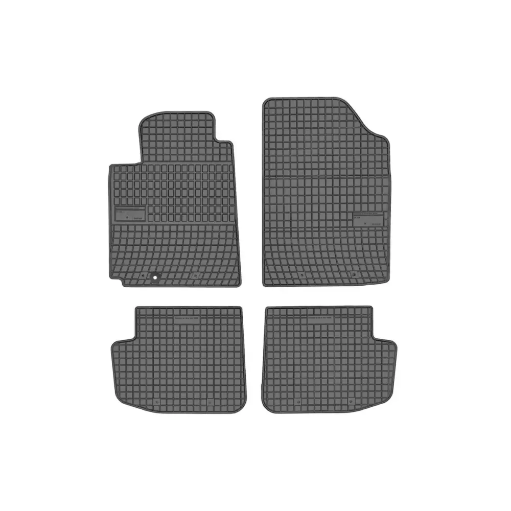 Tappetini Gomma Specifici 4 Pezzi Neri per Toyota Yaris 1999-2005 3 Porte
