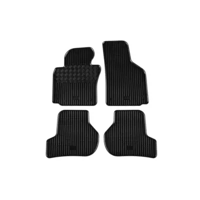 Tappetini Gomma Specifici 4 Pezzi Neri per Volkswagen Golf 5 2003-2008