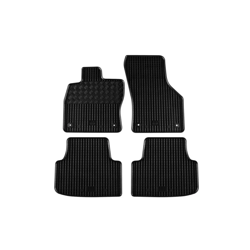 Tappetini Gomma Specifici 4 Pezzi Neri per Volkswagen Golf 8 Station Wagon