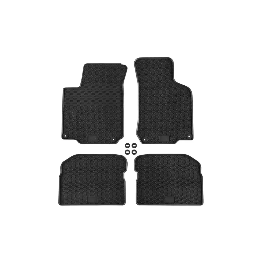 Tappetini Gomma Specifici 4 Pezzi Neri per Volkswagen Golf Iv 1999-2006