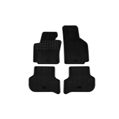Tappetini Gomma Specifici 4 Pezzi Neri per Volkswagen Golf Plus 2003-2014