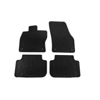 Tappetini Gomma Specifici 4 Pezzi Neri per Volkswagen Golf Sportsvan 2014-2020