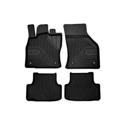 Tappetini Gomma Specifici 4 Pezzi Neri per Volkswagen Golf Vii 2012-2019