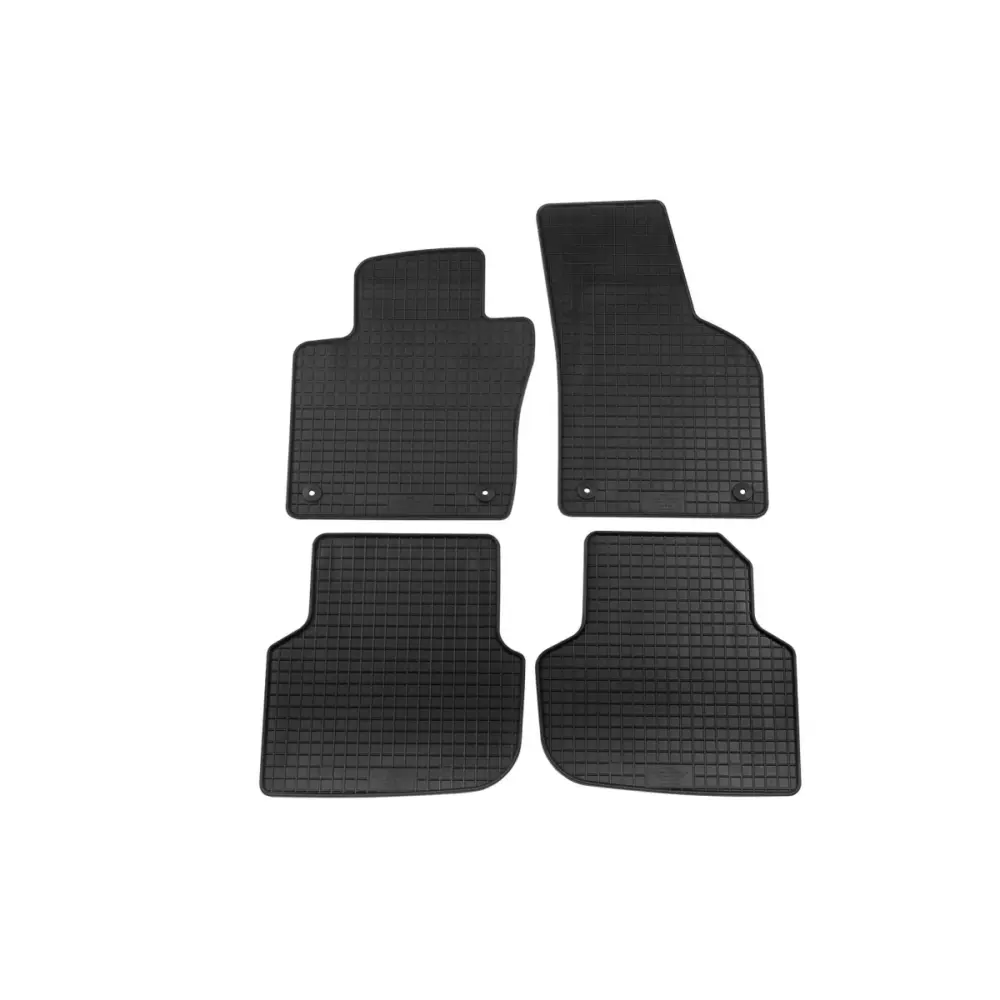 Tappetini Gomma Specifici 4 Pezzi Neri per Volkswagen Jetta dal 2011