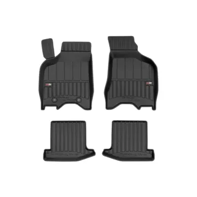 Tappetini Gomma Specifici 4 Pezzi Neri per Volkswagen Lupo 1998-2005