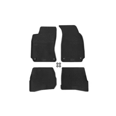 Tappetini Gomma Specifici 4 Pezzi Neri per Volkswagen Passat B5 1996-2005