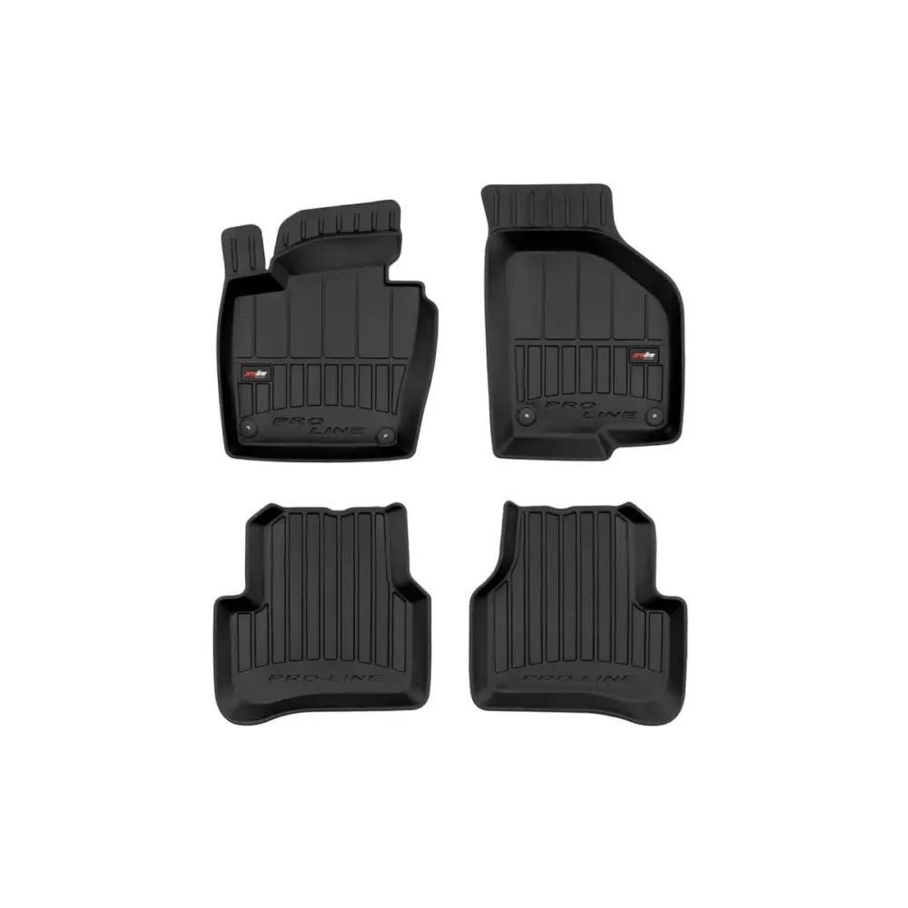 Tappetini Gomma Specifici 4 Pezzi Neri per Volkswagen Passat B6 B7 2005-2014