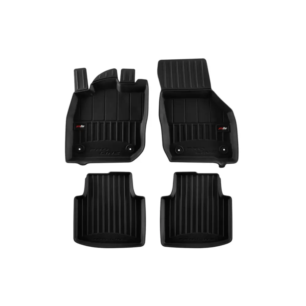 Tappetini Gomma Specifici 4 Pezzi Neri per Volkswagen Passat B9 Mild Hybrid