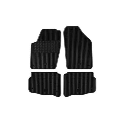 Tappetini Gomma Specifici 4 Pezzi Neri per Volkswagen Polo 2001-2006