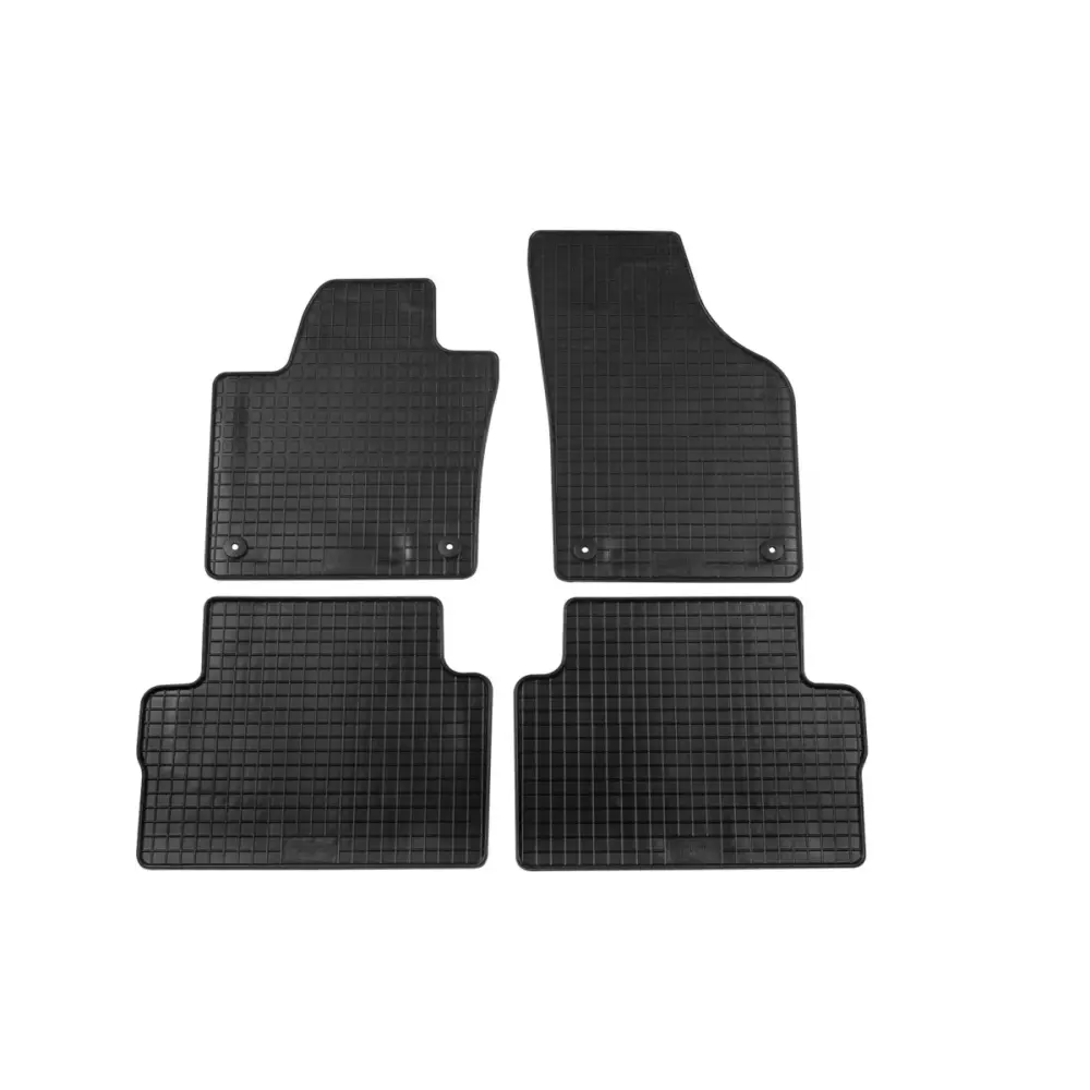 Tappetini Gomma Specifici 4 Pezzi Neri per Volkswagen Sharan 2010-2020