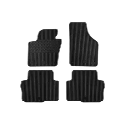 Tappetini Gomma Specifici 4 Pezzi Neri per Volkswagen Sharan dal 2010