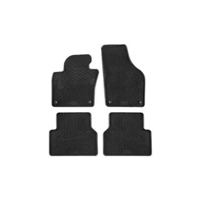 Tappetini Gomma Specifici 4 Pezzi Neri per Volkswagen Tiguan 2007-2015