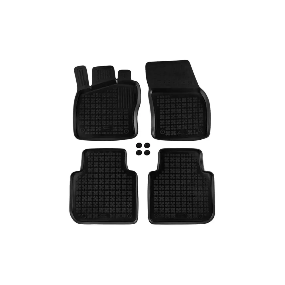 Tappetini Gomma Specifici 4 Pezzi Neri per Volkswagen Tiguan Allspace dal 2017