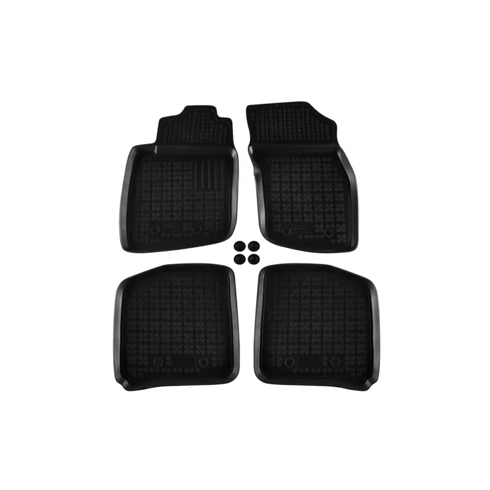 Tappetini Gomma Specifici 4 Pezzi Neri per Volvo S40 V40 1995-2004