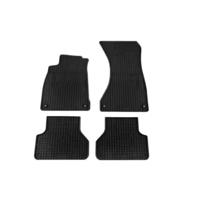 Tappetini Gomma Specifici 4 Pezzi Nero per Audi A4 dal 2015