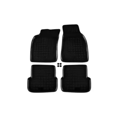 Tappetini Gomma Specifici 4 Pezzi Nero per Audi A6 2008-2011