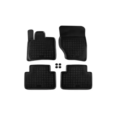 Tappetini Gomma Specifici 4 Pezzi Nero per Audi Q7 2005-2015