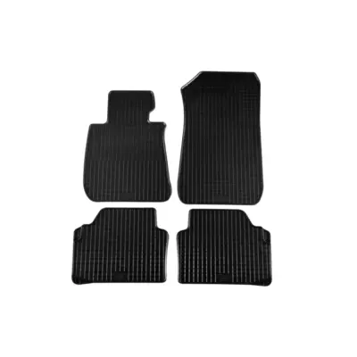 Tappetini Gomma Specifici 4 Pezzi Nero per BMW Serie 3 E90 E91 E92 2005-2013