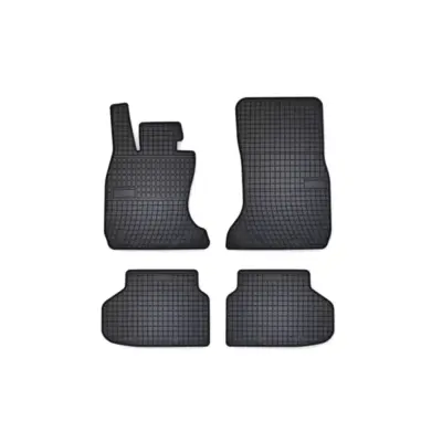 Tappetini Gomma Specifici 4 Pezzi Nero per BMW Serie 7 F01 2008-2015