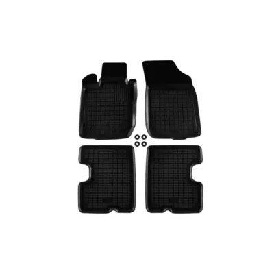 Tappetini Gomma Specifici 4 Pezzi Nero per Dacia Duster 2010-2013 Logan