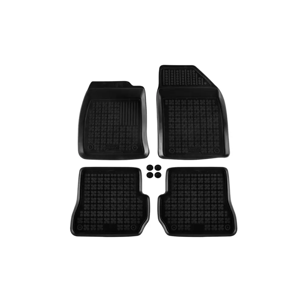 Tappetini Gomma Specifici 4 Pezzi Nero per Ford Fiesta 2002-2006