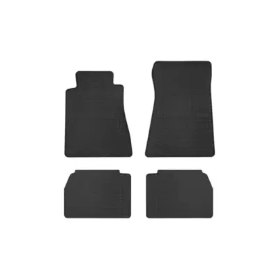 Tappetini Gomma Specifici 4 Pezzi Nero per Mercedes Classe C W201 E190 1982-1993