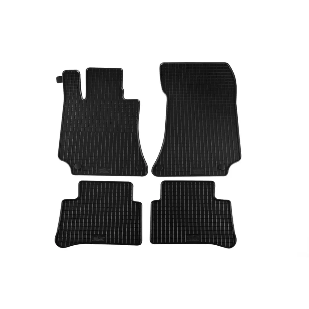 Tappetini Gomma Specifici 4 Pezzi Nero per Mercedes Classe E W212 2009-2016 CLS