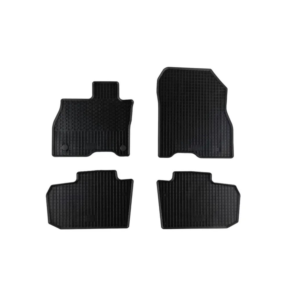 Tappetini Gomma Specifici 4 Pezzi Nero per Nissan Leaf dal 2017