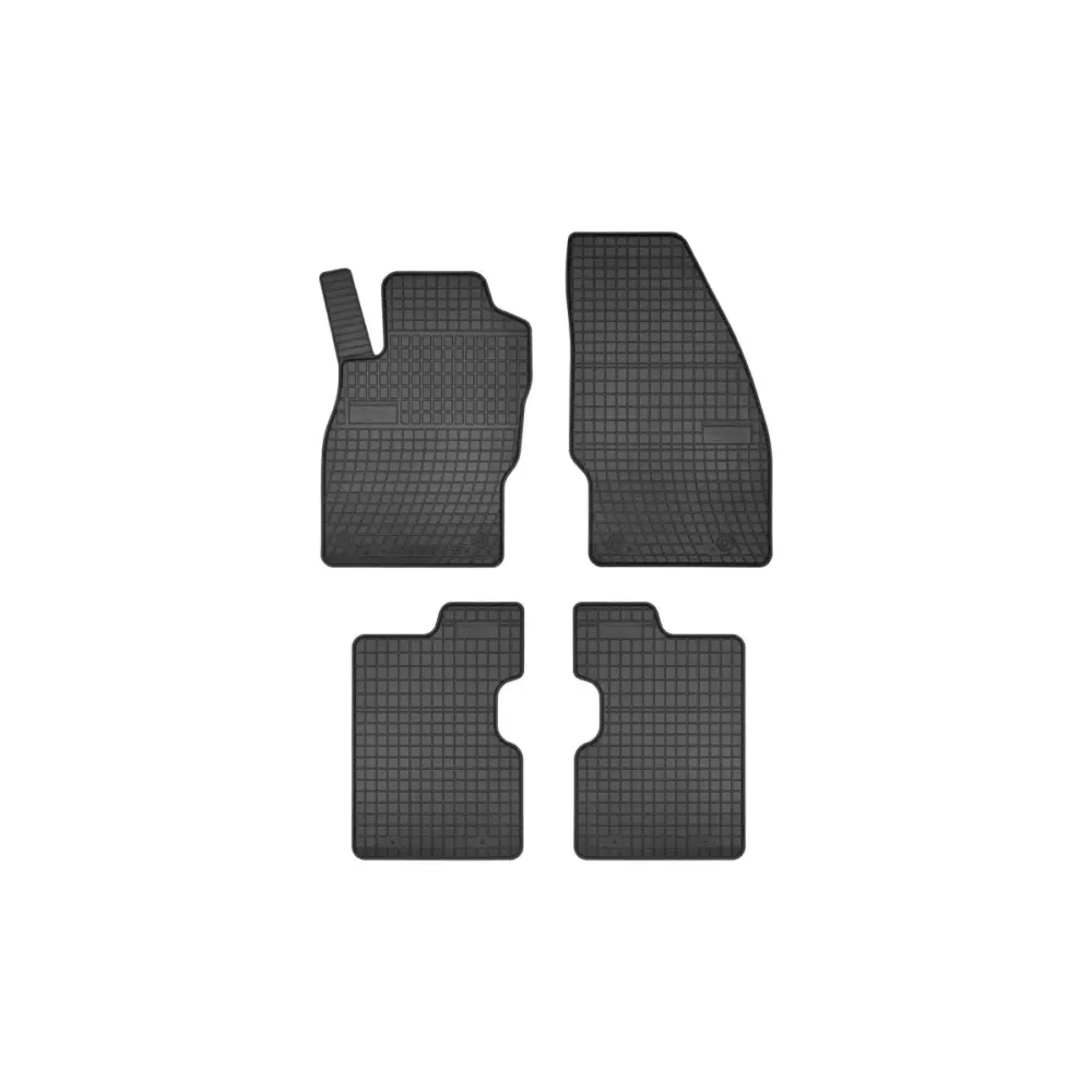 Tappetini Gomma Specifici 4 Pezzi Nero per Opel Corsa 2014-2019