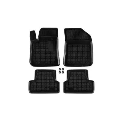 Tappetini Gomma Specifici 4 Pezzi Nero per Peugeot 308 2013-2021