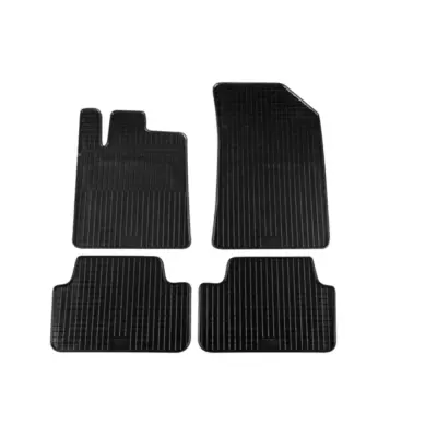 Tappetini Gomma Specifici 4 Pezzi Nero per Peugeot 407 2004-2011