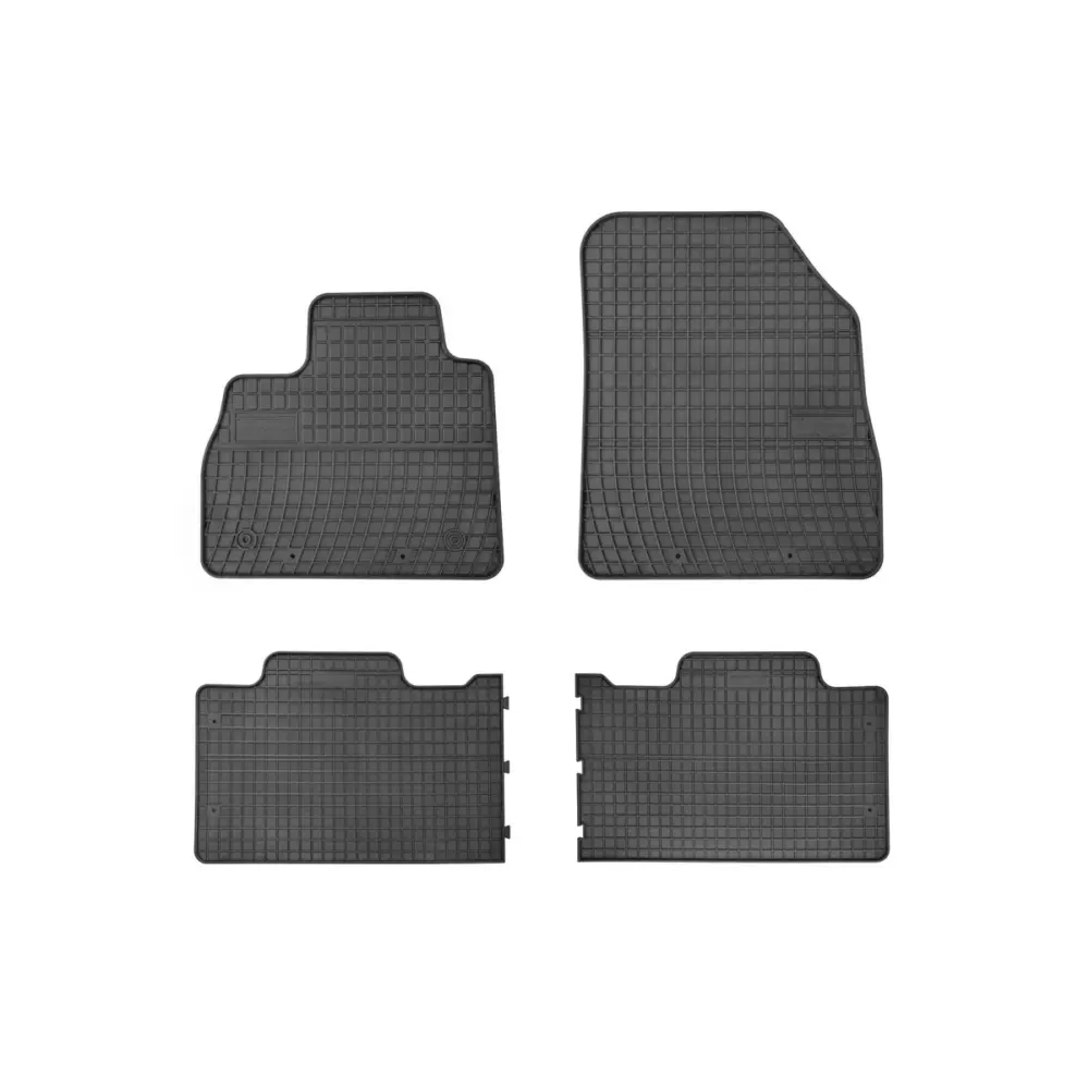 Tappetini Gomma Specifici 4 Pezzi Nero per Renault Espace dal 2015
