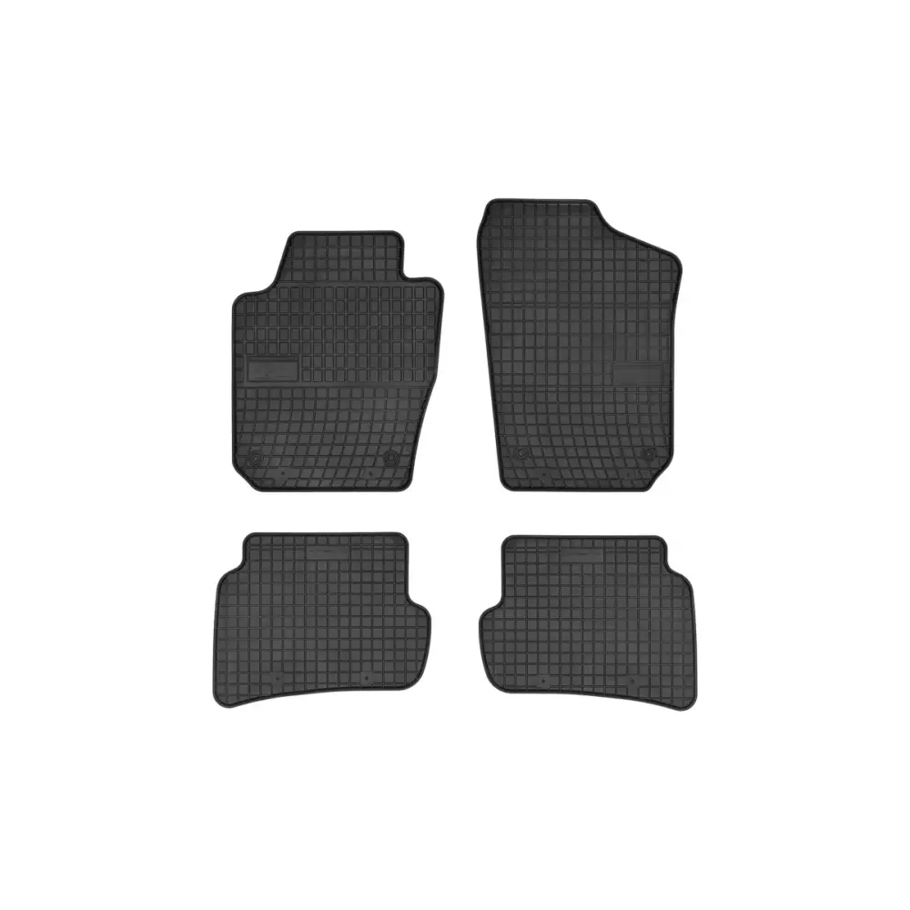 Tappetini Gomma Specifici 4 Pezzi Nero per Seat Ibiza 2008-2017