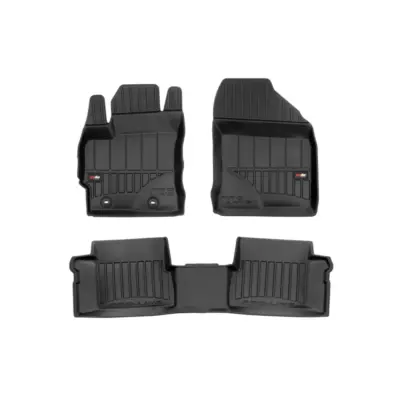 Tappetini Gomma Specifici 4 Pezzi Nero per Toyota Auris Ii 2012-2018
