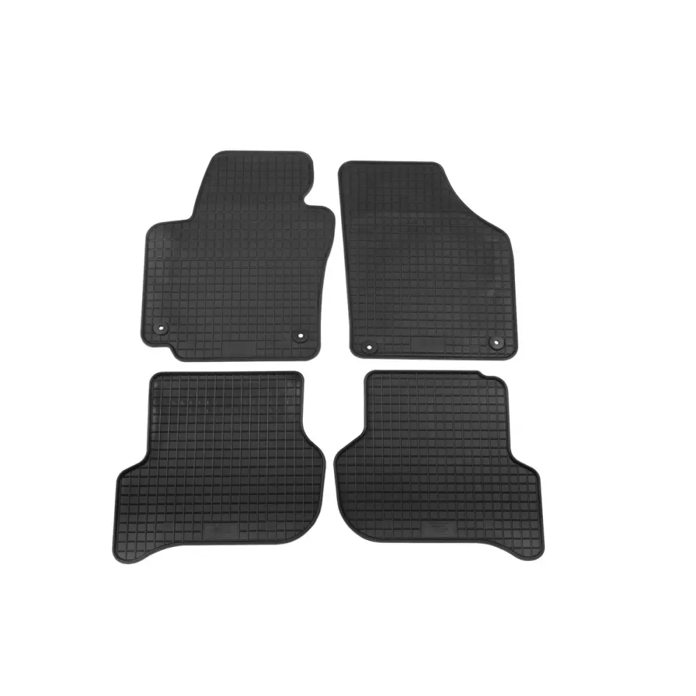 Tappetini Gomma Specifici 4 Pezzi Nero per VW Golf V Plus 2005-2014
