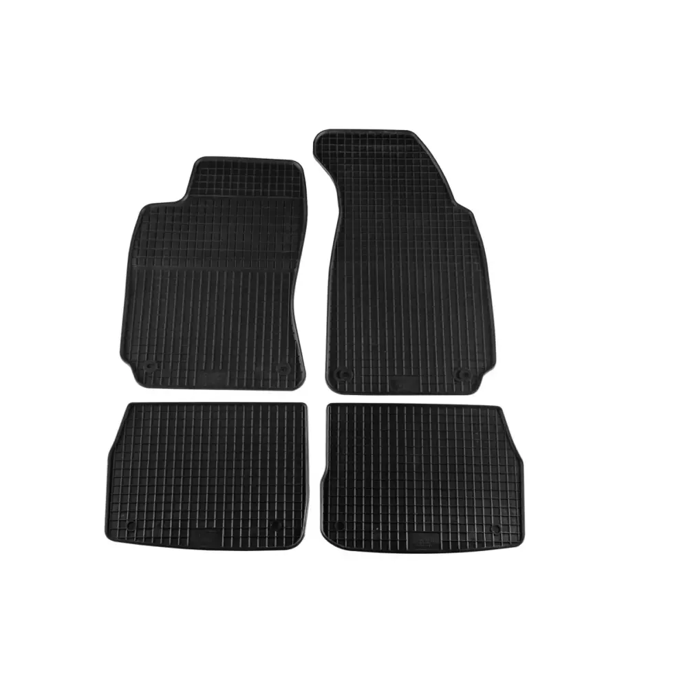 Tappetini Gomma Specifici 4 Pezzi per Skoda Superb 2002-2008 Neri