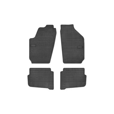Tappetini Gomma Specifici 4 Pezzi per Volkswagen Polo 2002-2008 Nero