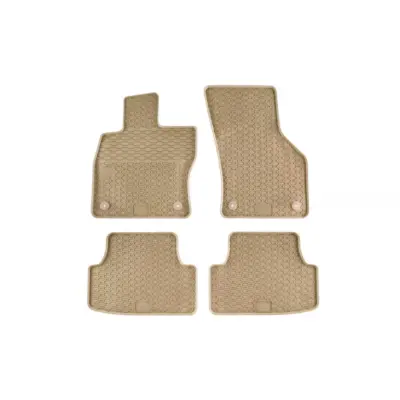 Tappetini Gomma Specifici Beige 4 Pezzi per VW Golf Vii 2012-2019