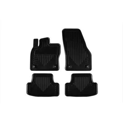 Tappetini Gomma Specifici Deep 4 Pezzi Neri per Volkswagen Golf Vii 2012-2019