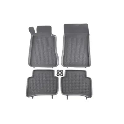Tappetini Gomma Specifici Grigi 4 Pezzi per Mercedes Classe C W203 2000-2007