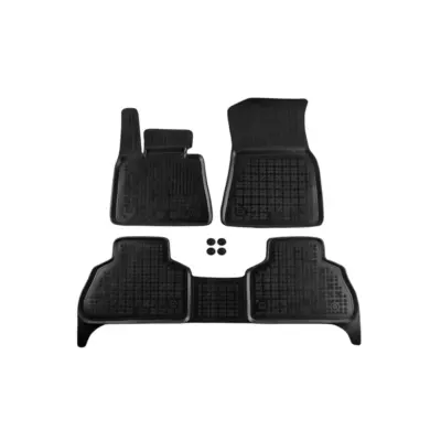 Tappetini Gomma Specifici Set 3 Pezzi Neri per BMW X5 G05 dal 2018