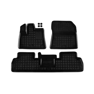 Tappetini Gomma Specifici Set 3 Pezzi Neri per Opel Combo Is Life dal 2018