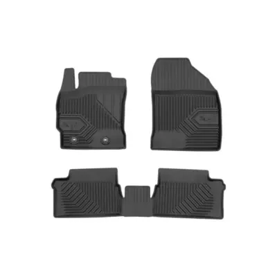 Tappetini Gomma Specifici Set 3 Pezzi Neri per Toyota Auris Ii 2012-2018